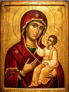 Подайте прошение в церковь на молебен Богородице перед иконой Воспитание