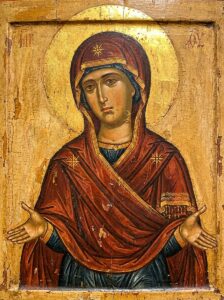 Подайте прошение в церковь на молебен Богородице перед иконой Всех скорбящих Радость