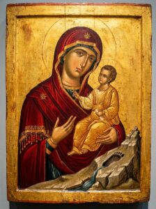 Подайте прошение в церковь на молебен Богородице перед иконой Почаевская