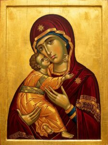 Подайте прошение в церковь на молебен Богородице перед иконой Владимирская