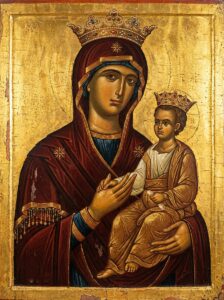 Подайте прошение в церковь на молебен Богородице перед иконой Споручница грешных