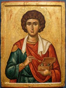 Подайте прошение в церковь на благодарственный молебен Пантелеимону целителю